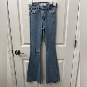 Curvy Hollister Light Blue Flare Jeans